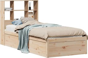 vidaXL tömör fenyőfa ágykeret matrac nélkül 90 x 190 cm