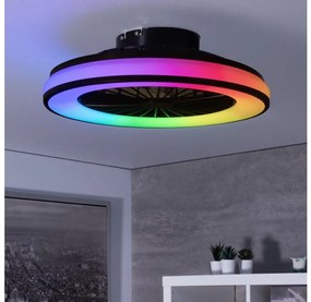 Kanlux 38034- LED RGBW Dimmelhető lámpa ventilátorral PLAVE 48W/230V 3000/4000/6500K+ távirányító