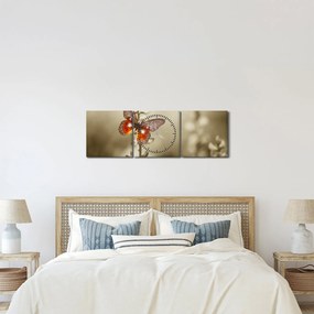 Pillangó képe (órával) (90x30 cm)