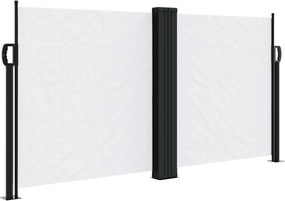 vidaXL fehér behúzható oldalsó napellenző 120 x 600 cm