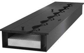 InFire - Beépített BIO kandalló 7,5x100 cm 6kW fekete