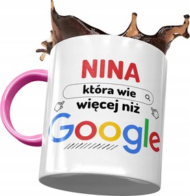 Rózsaszín Bögre Nina Feleség Barátnő Nyomtatott Fotóval