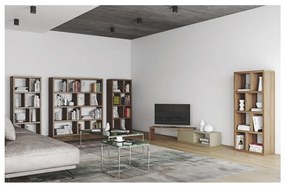 Move szürke variálható TV-állvány diófa furnérral - TemaHome