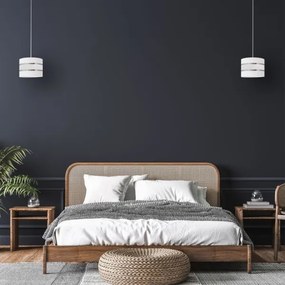 Csillár zsinóron HELEN 1xE27/15W/230V á. 20 cm fehér