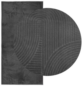 IZA antracit rövid szálú skandináv stílusú szőnyeg 100 x 200 cm