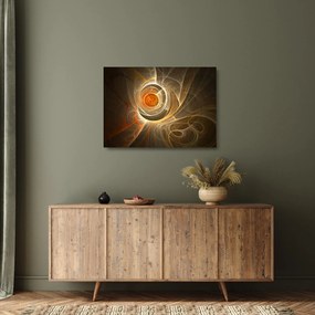 Absztrakciós kép (üvegen) (70x50 cm)