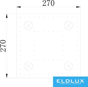 ELDLUX OMX6001-L270 ELDALIZ Kristály Mennyezeti Lámpa IP20