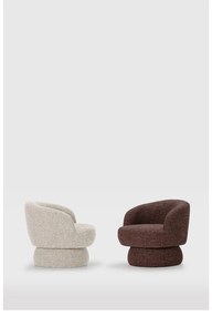 Lila-barna forgó fotel Dali – MOME