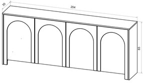 NIO komód kasmír/bézs