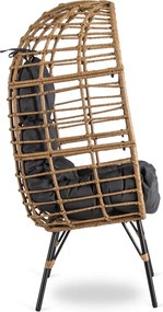 Kerti pihenőszék szürke színben MADISON