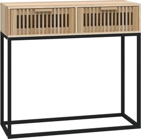 vidaXL szerelt fa és vas tálalóasztal 80x30x75 cm