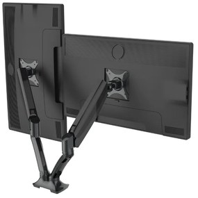 OfficeTech Tartó 2db monitorhoz, fekete