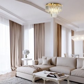 Mennyezeti lámpa MILANO 6xE14/40W/230V arany