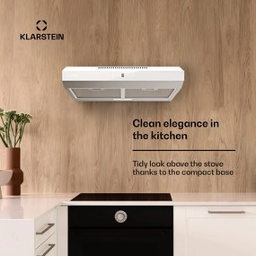 Klarstein Contempo Neo, páraelszívó, szekrény alatti, keringtetés, 175 m³/ó, SenseControl, integrált érintésvezérlés, rozsdamentes acél / akrilüveg