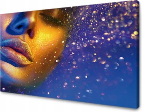 Vászonkép Arany Arc Nők Modern Művészet 120x70 cm