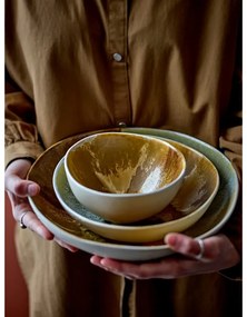 Krémszínű kőedény tálka szett 4 db-os 525 ml Lacey – Bloomingville