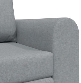 Floor Sofa Bed 2 az 1-ben Világosszürke 148x71x83 cm Bútor