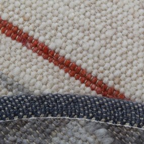 Vastag gyapjú kör szőnyeg Rustic 73x79 kézi és gépi szövésű gyapjú szőnyeg