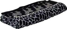AFRIKA Strandtörölköző szürke leopárd 165x90cm