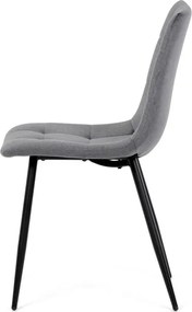 Étkezőszék, szürke, bársony szövet, DCL-X7015 GREY2