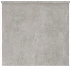 Betonszürke szerelt fa dohányzóasztal 102 x 55,5 x 52,5 cm