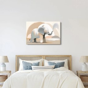 Kép - Elefánt pasztell színekben (90x60 cm)