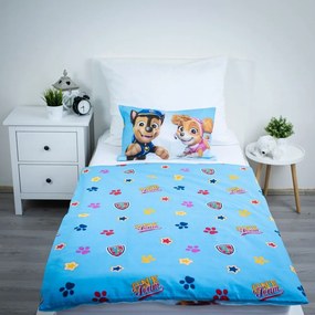 Pamut gyerek ágyneműhuzat babaágyhoz 100x135 cm Paw Patrol – Jerry Fabrics