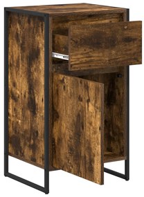 Széf fiókkal Füstös tölgy 81 x 36 x 150.5 cm Faanyag