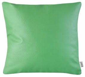 EMI retro zöld színű műbőr párna, Párna 45x45 cm