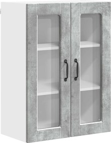 vidaXL Konyhaszekrény polcokkal Beton Szürke 60 x 31 x 80 cm Faanyag