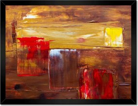 Poszterek keretben 40x30 Absztrakt Gyík