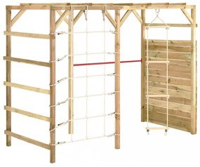 impregnált fenyőfa mászóka 240 x 100 x 170 cm