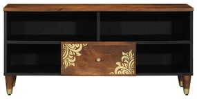 TV Szekrény 100x33x46 cm Tömör Mangófa