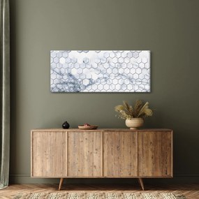 Kép - Márványozott hatszög (120x50 cm)
