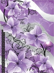 Fotótapéta Virágok Lila Vinyl absztrakt 184x254 +ragasztó