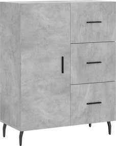 vidaXL betonszürke szerelt fa tálalószekrény 69,5 x 34 x 90 cm