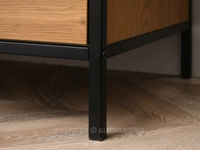 Regál Soren Reg (tölgy + fekete). 1111379