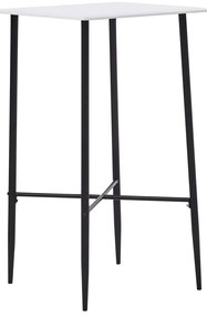 Fehér MDF bárasztal 60 x 60 x 111 cm