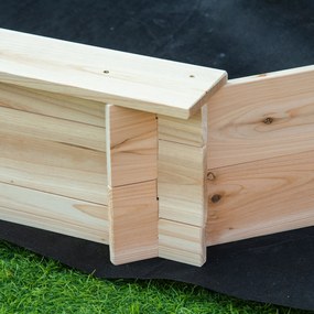 Outsunny Nyolcszögletű Fa Homokozó 139,5L x 139,5W x 21,5H cm - 4 Pad - Takaróponyva, Nem Szőtt Talajtakaró Tartozik - Előolajozott Fenyőfa | Aosom
