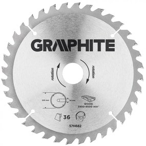 KŐRFŰRÉSZLAP 205*30MM HM 36FOG GRAPHITE