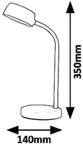 Rabalux 6779 - LED Asztali lámpa BERRY LED/4,5W/230V