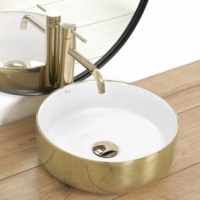 Pultos mosdó REA SAMI gold white