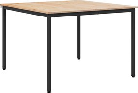 vidaXL Étkezőasztal Természetes 110 x 110 x 75 cm Tömör fenyőfa