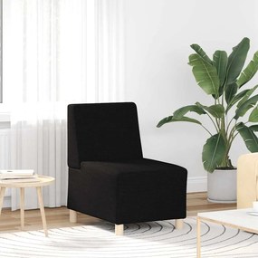 fekete szövet kanapéfotel 55 cm
