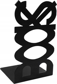 Könyvtámasz Books fekete acél 21cm