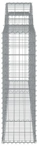 25 db íves horganyzott vas gabion kosár 300 x 30 x 100/120 cm