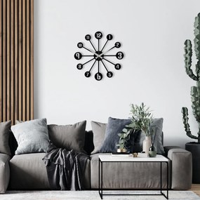 Enzoclock fém falióra, 48×48 cm – S014