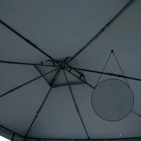 Deuba Lorca 3x3 m-es kerti pavilon - antracit
