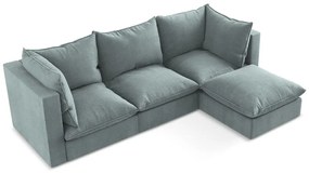 Kék sarokkanapé (jobb oldali-heverő résszel) Manao – Makamii