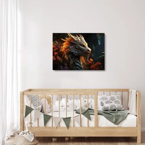 Üveg kép - Sárkány (70x50 cm)
